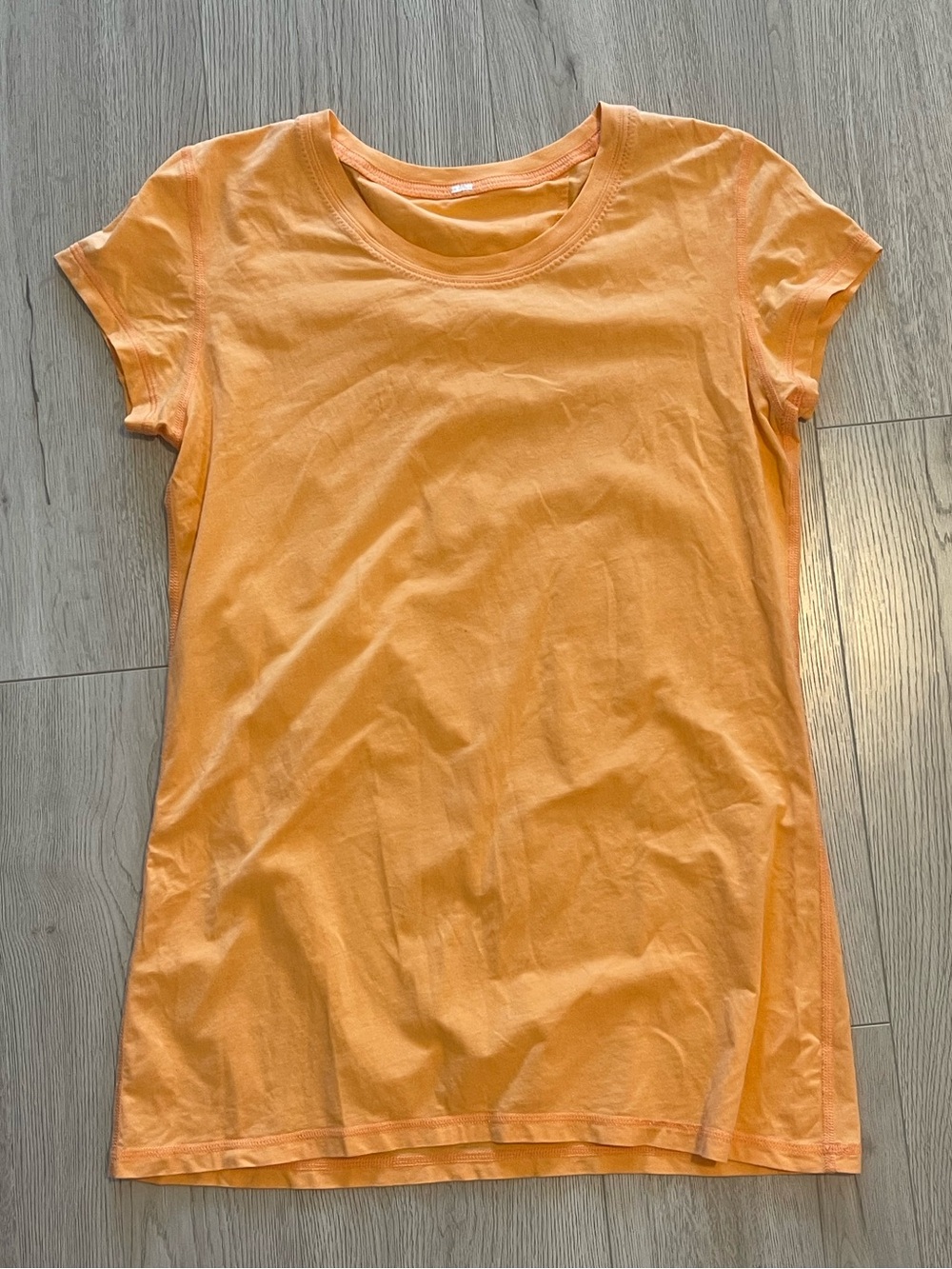 Lululemon Light Orange, Short Sleeved Pima Cotton T-Shirt